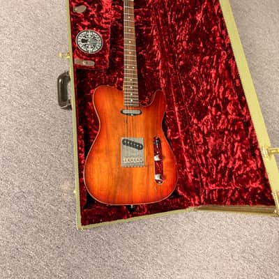 Fender American Select Carved Top Koa Telecaster 2012 - Sienna Edge Burst image 13