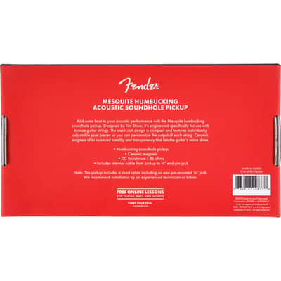 Fender Mesquite Humbucking Acoustic Soundhole Pickup imagen 6