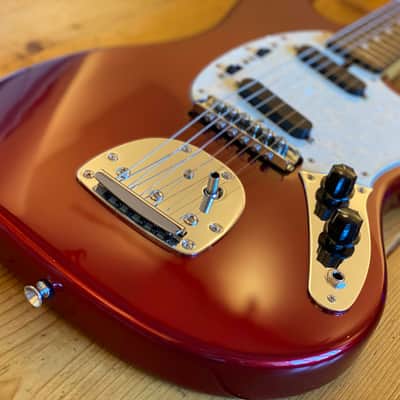 K-ON! Japan Original Brand Azusa Nakano Mustang Old Candy Apple Red w/ Matching Headstock image 4
