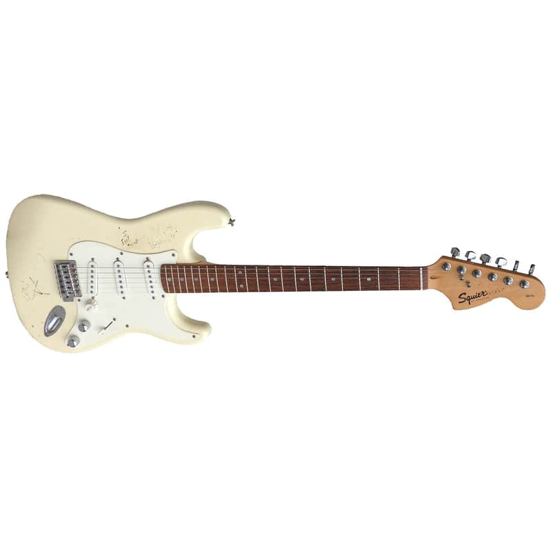 FENDER SQUIER STRAT SIGNED BY NEW FOUND GLORY image 1