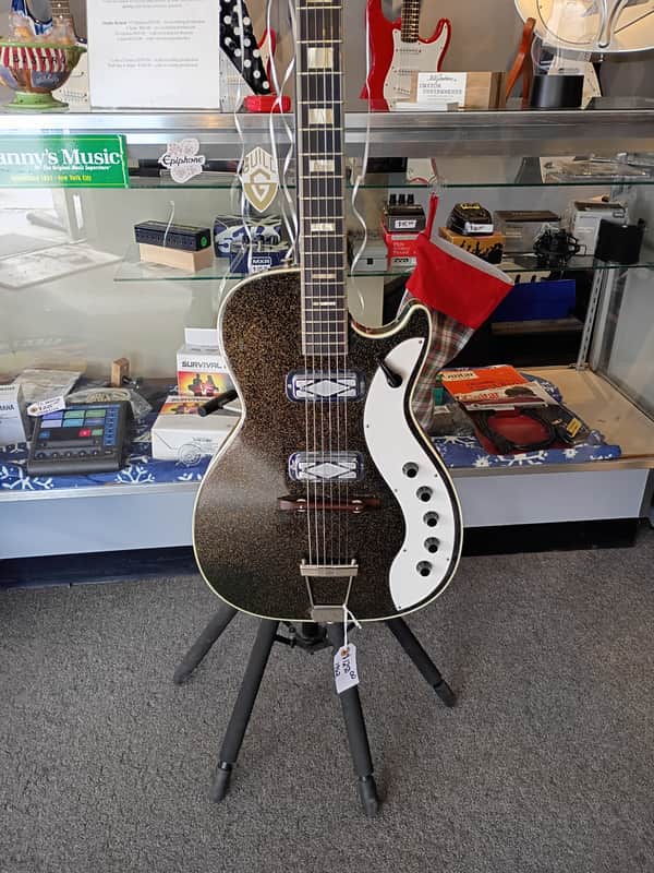 ギター silvertone jupiter Silvertone Jupiter 1423 Black Sparkle 1962 – Chicago Music Exchange