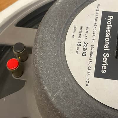 JBL 2220B WOOFER ALNICO 16 ohms # 13460 image 9