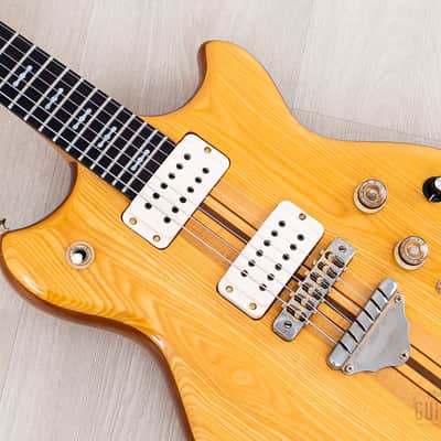 1977 Greco GO1200 Speed Way Vintage Neck Through Guitar Natural w/ Case, Japan Fujigen image 7