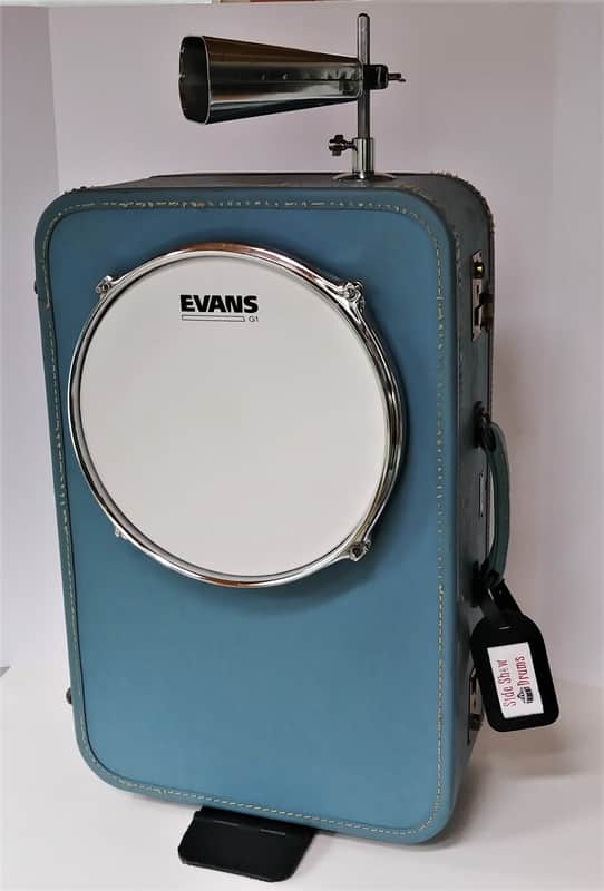 10" Warren Suitcase Kick Drum With Accessory Mount/ Plug it in! ( A Side Show Drums Original) imagen 1