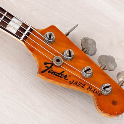 1968 Fender Jazz Bass Sunburst Faux Burst Vintage Bass w/ Case image 4