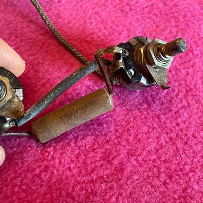 Vintage 1952 Gibson P90 P-90 + IRC wiring harness for Les Paul goldtop jr Junior es-150 es-125 130 135 archtop image 25