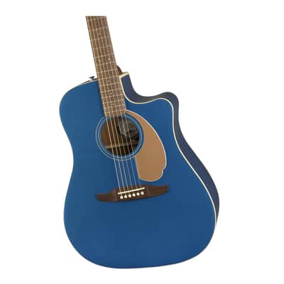 Fender Redondo Player 6-String Acoustic Guitar (Right-Hand, Belmont Blue) with FB405 Dreadnought Gig Bag, Instrument Cable, Adjustable Guitar Stand, FT-1 Pro Clip-On Tuner Bundle image 14