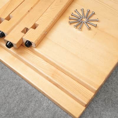 Light Oak Audio Rack – Solid Wood 3-Tier Hi-Fi Rack – 5 Year Warranty image 8