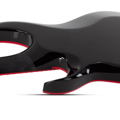 Schecter Sunset-7 Red Dawn Gloss Black image 6