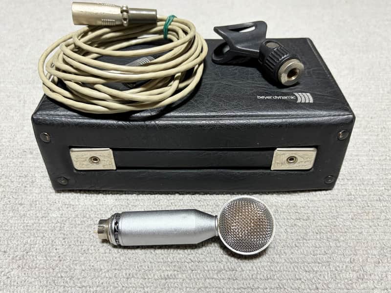 Beyerdunamic M130 Double Ribbon Vintage Microphone 1960s w/Cabel, Holder, Case image 1
