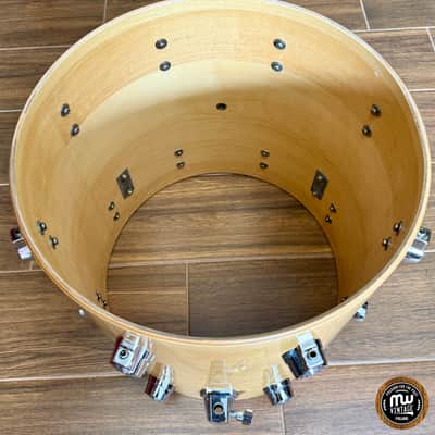 Camco Hoshino Floor Tom 16" x 16" Natural Maple EXC image 21