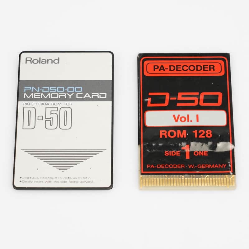 Roland PN-D50-00 & PA Decoder D-50 2-Sided ROM Memory Cards | Reverb