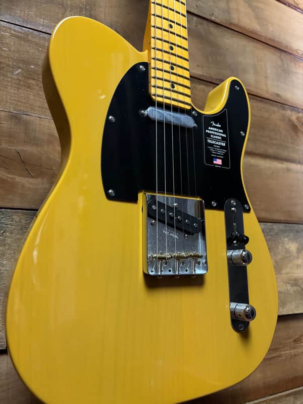 Fender American Pro Classic Tele Butterscotch Blonde w/bag image 1