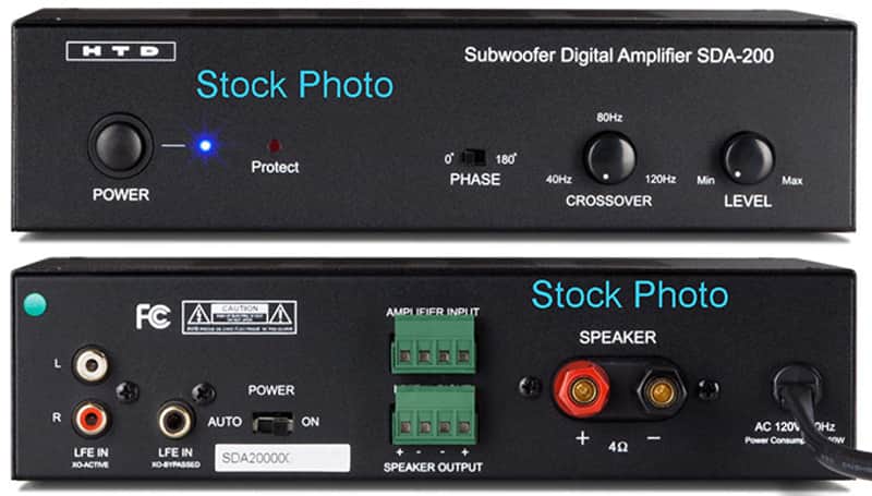 HTD SDA-200 200W Digital Subwoofer Amplifier NOS Unused w/ Original Paperwork image 1