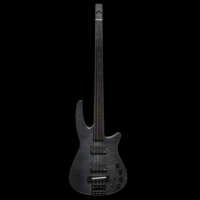 NS Design CR4 RADIUS Bass Guitar Charcoal Satin Fretless image 3