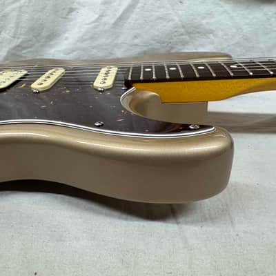 Parts Warmoth Alder body + 2022 Fender American Professional II neck Stratocaster Guitar with Case - Fire Mist Gold image 17
