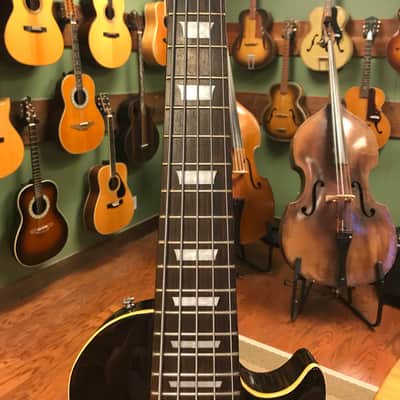 2000 Epiphone Les Paul Standard 5-String Bass Tobacco Sunburst image 8