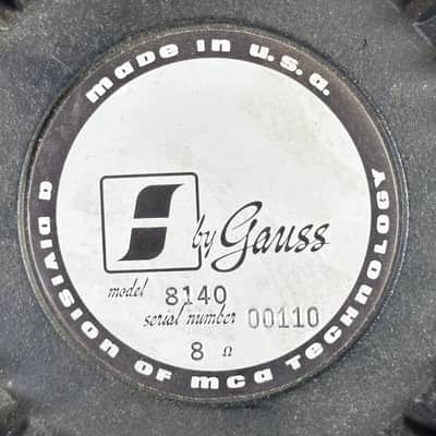 Vintage Rare Gauss 8140 Speaker Woofer Pair image 7