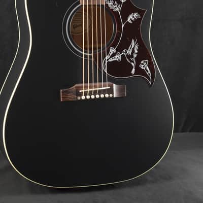 Gibson Hummingbird Special Satin Ebony w/ Premium Soft Shell Case image 1