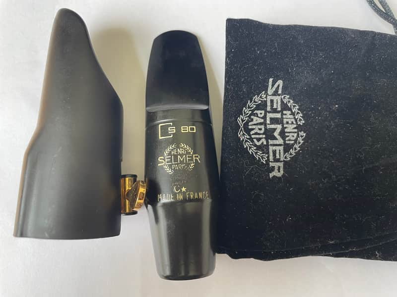 Vintage Selmer S80 C* Alto Saxophone Mouthpiece with Vandoren M/O Ligature and Mouthpiece Pouch image 1
