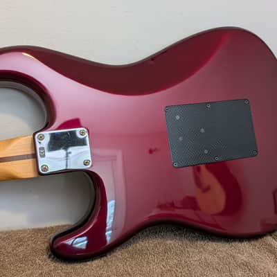 Immagine Fender Deluxe Series Stratocaster Acoustasonic Stratocaster / Crimson Red Transparent / Excellent - 7