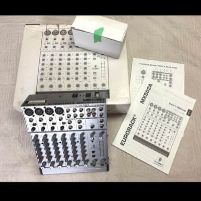 Behringer Eurorack MX802A 8-Input Mixer 2000s - Silver image 1