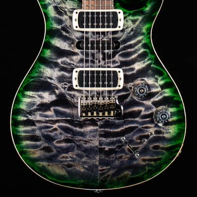PRS Willcutt Exclusive Wood Library Modern Eagle V Charcoal Jade Burst Quilted Maple 10-Top (209) image 3