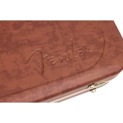 Fender Jazzmaster/Jaguar Electric Guitar Eyeglass Case - Regular Brown image 5