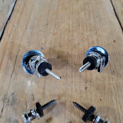 Schaller Straplocks With 5 Extra Sets of Strap Buttons - Chrome image 4