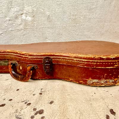 1950's Gibson Les Paul Guitar Case Brown-Pink Lifton 4 Latch Flat Top ~1952-1954 image 11