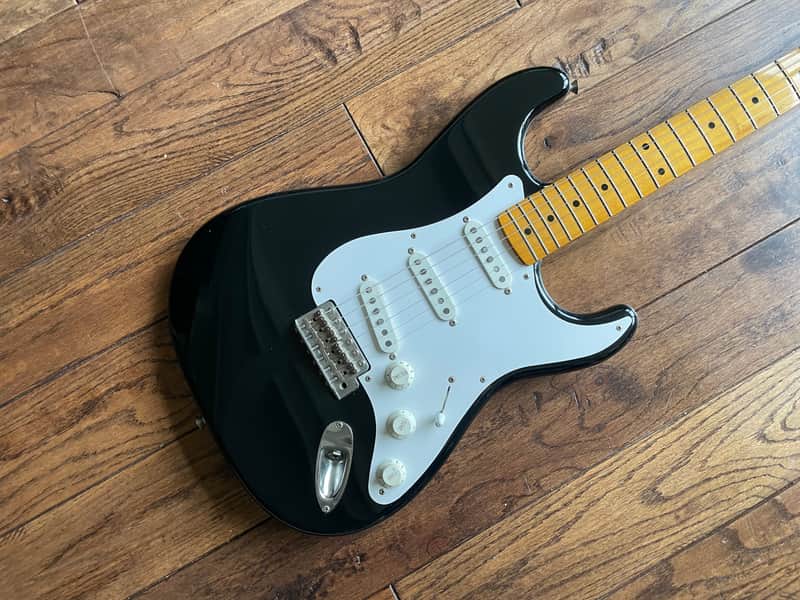 2007 Fender ST-57 Stratocaster USA Vintage Pickups 1957 Reissue MIJ Black image 1