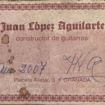Juan López Aguilarte 2007 – great sounding flamenco guitar - rare and highly sought after - check video! image 17