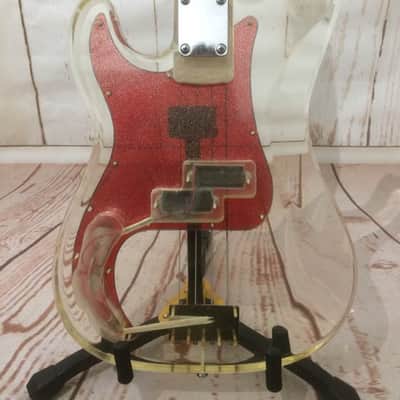 Axl Acrylic Player Deluxe 4 String Bass Fully Serviced & Set Up image 4