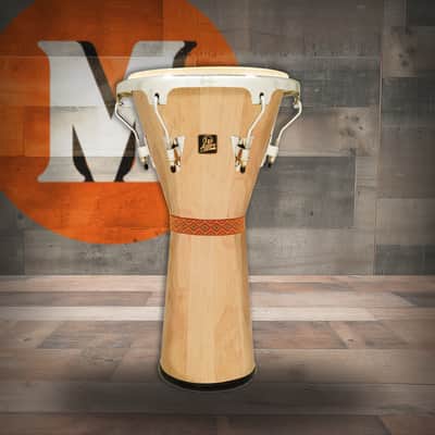 Latin Percussion LP Aspire Djembe Oak Natural with Chrome Hardware 12-1/2" (LPA630-AWC) image 1
