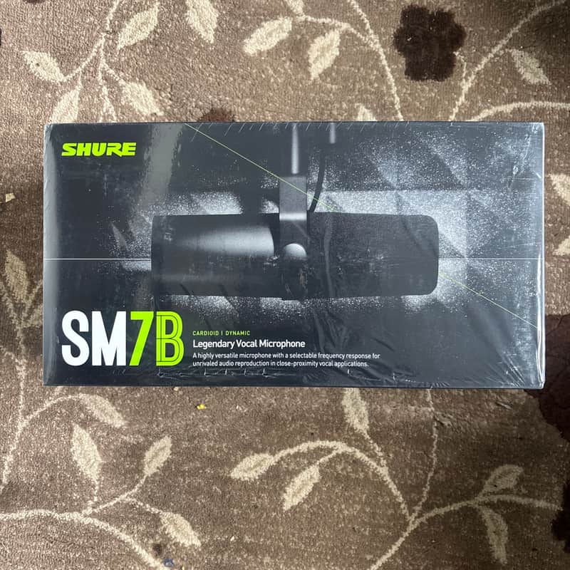 Shure SM7B Cardioid Dynamic Microphone 2001 - Present - Black image 1