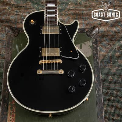 2001 Epiphone by Gibson Les Paul Custom LPC-80 Made in Japan Fujigen image 5