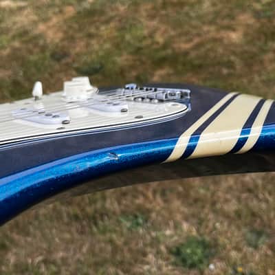 ULTRA RARE 1978 Greco ORDER MADE (Racing Stripe + Blue Metallic Sparkle) SE-600 Super Sounds S-Style ... CUSTOM SHOP Maxon "EXCEL" (1962-1964 Pre-CBS REPLICA Single Coil CLONE pickups) + GIGBAG image 25