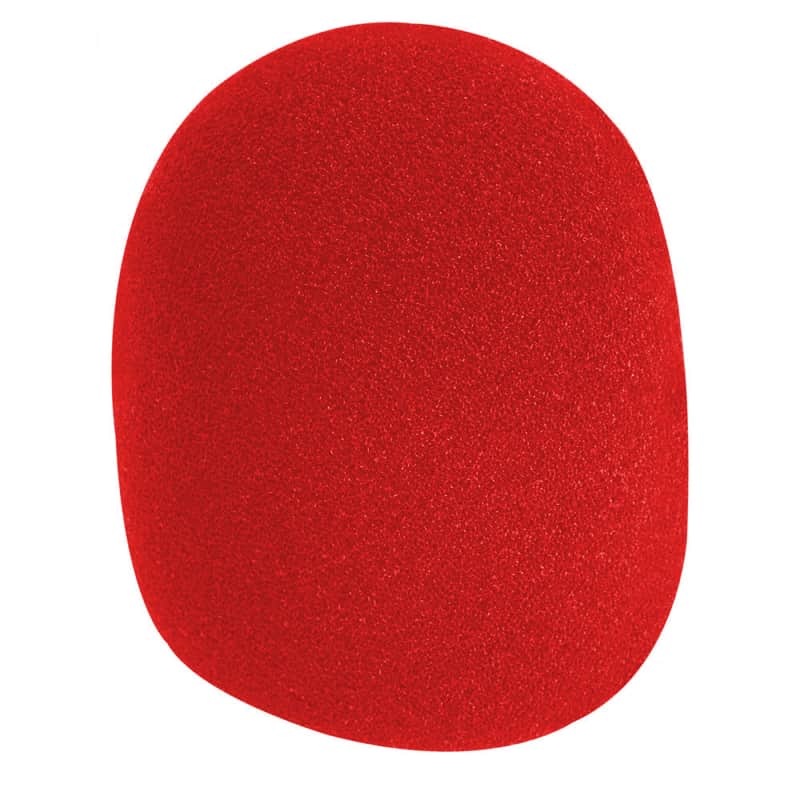 On-Stage On-Stage Microphone Windshield ~ Red Red