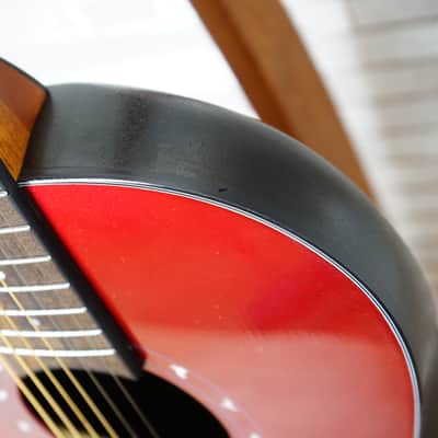 Ovation 1516 Ultra Series Mid-Depth Acoustic-Electric Guitar - Vampira Red image 11