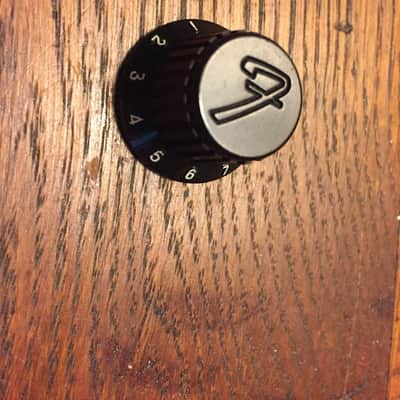 Fender "F" Logo Black Speed Knob 80s image 1