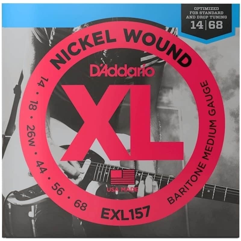D'addario EXL157 Baritone Electric Guitar Strings Medium Gauge image 1