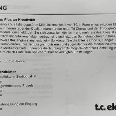 TC Electronic NOVA Modulator NM-1 Dual Modulation Effects image 7