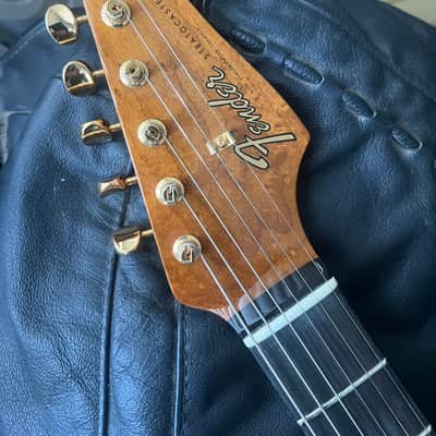 Mint Fender Custom Shop Artisan Pale Moon Ebony Strat Roasted AAA Birdseye Neck Ebony Board image 2