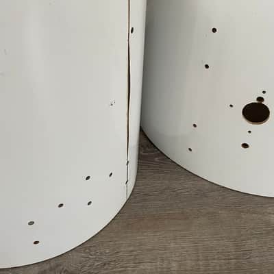Rogers Big R 5 Ply 14x22 And 16x16 Drum Shell Lot New England White image 5
