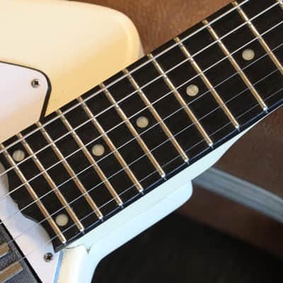 1970's Ovation Breadwinner Early Model w/ Side Jack Electric Guitar White + OHSC image 8