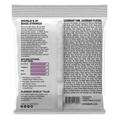 Ernie Ball 2817 Slinky Short Scale Flatwound El Bass 50-110 image 2