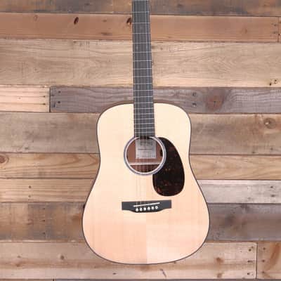 Martin D Jr E Acoustic/Electric Guitar Natural w/ Case image 4