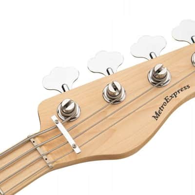 Sadowsky MetroExpress 21-Fret Vintage J/J Bass Solid Black High Polish image 8