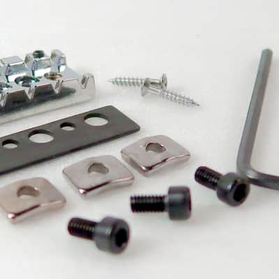 Locking Nut Chrome Floyd Rose ® Type Adjustable Chrome 42.5mm Complete Kit image 1