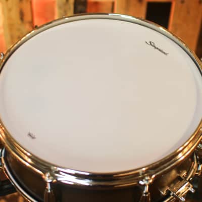 Slingerland 5.5x14 Radio King Artist Black and Gold Lacquer Snare Drum image 4